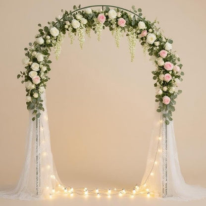 Metal Garden Arch Trellis for Climbing Plants Outdoor, Garden Arbors and Arches, Wedding Arch Frame Archway, Christmas Party Decoration