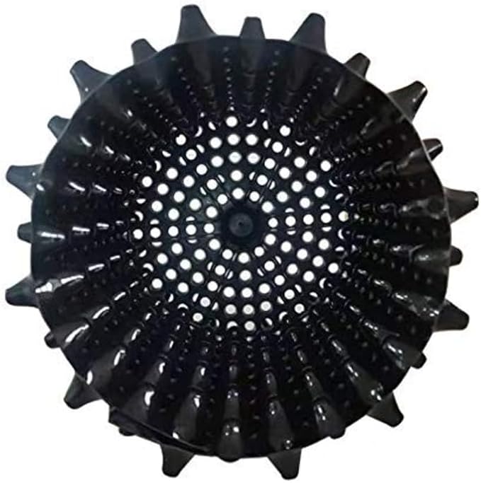 RooTrimmer 5 Gallon Air Pruning Containers, Roots Control Planter New Plastic Nursery Pots Fruit Vegetable Orchard Garden Self-Planting Pots, Size 12"x12", Black, (10P)