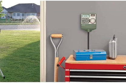 Orbit 57596 Easy Dial 6-Station Indoor Sprinkler Controller, Green