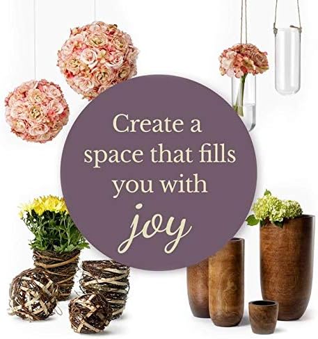 Serene Spaces Living Set of 12 Small Mango Wood Cachepot, Natural Wooden Pot for Faux Flowers & Plants, Potted Indoor Plants, Home, Office, Restaurant Decor, Measures 4.75" Diameter & 4.5" Tall