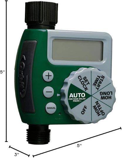 Orbit Programmable Digital Hose Watering Timer - 1 Outlet - Battery Powered - with LCD Screen - Built-in Rain Delay - Water-Resistant - 62061 (3-Pack 1 Outlet)