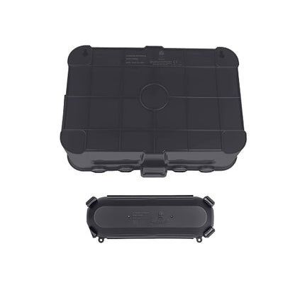 RESTMO 5-Piece Outdoor Waterproof Electrical Box Set – 12.5" x 8.5" x 5" Large & 7.1" x 2.3" x 2.3" Small, Weatherproof Boxes for Power Strip, Outlet, Plug, Socket, Timer, Holiday Light, Gray