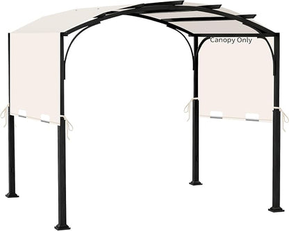 85"x 208" Universal Pergola Shade Cover, Garden Shade Replacement for 17x7.4 Ft Outdoor Pergola Structure, Patio Gazebo Canopy, Porch, Balcony Waterproof Top (Cover Only, Beige)