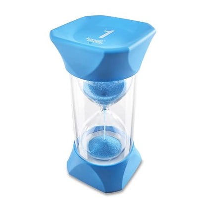 hand2mind Jumbo 1 Minute Sand Timer, Large Hourglass, Sand Clock for Kids, Quiet Timer for Classroom, Toddler Visual Countdown, Game and Calm Down Corner Supplies (Set of 1)