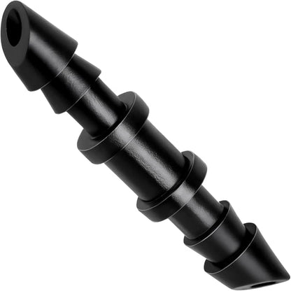 RedChili Drip Irrigation Universal 1/4" Barbed Coupling Fitting, 110 Pieces Drip System Parts Double Barbed Coupler Connectors Fits 1/4-Inch Drip Tubing Irrigation for Drip Line Connection