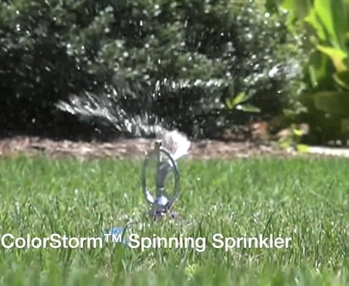 Dramm 15071 ColorStorm Spinning Sprinkler, Red
