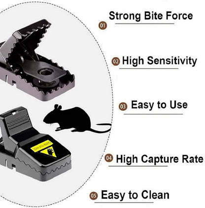 Mouse Trap, Small Mice Trap Indoor Quick Effective Sanitary Safe Mouse Catcher for Family and Pet - 12 Pack