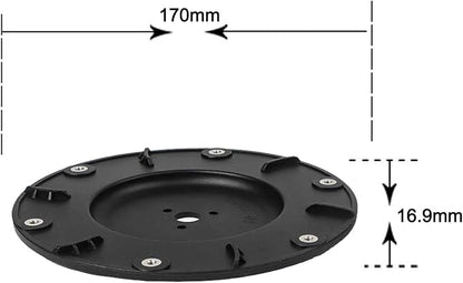 Robot Lawn Mower for blades Replacement for Mammotion for LUBA 1 for AWD, for LUBA 2 for AWD Models Cutting Disc Plates 2 Pieces Black Plastic Mowing Robot Parts