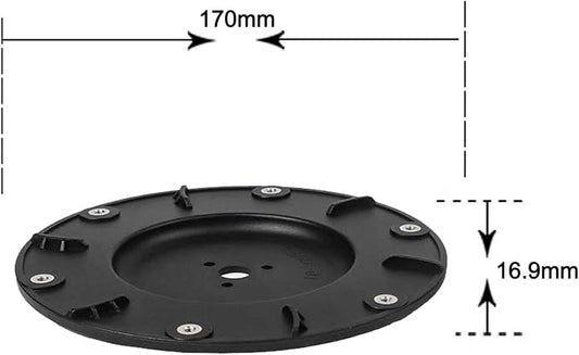 Robot Lawn Mower for blades Replacement for Mammotion for LUBA 1 for AWD, for LUBA 2 for AWD Models Cutting Disc Plates 2 Pieces Black Plastic Mowing Robot Parts
