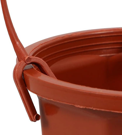 YARNOW Hanging Planters 10 Pack, 3.5 Inch Plastic Plant Pots with Drainage Holes and Hooks for Indoor Balcony Patio Garden