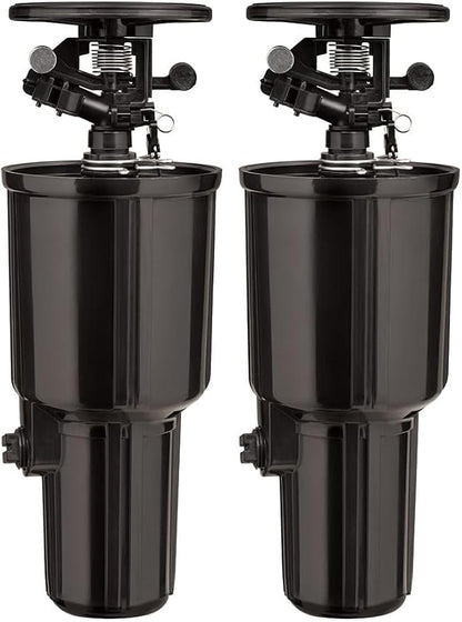 Orbit 55200 Pulse Pop-Up Impact Sprinkler Head, Black (Pack of 2)