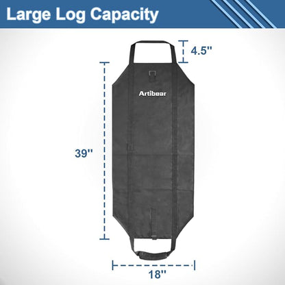 Rolling Small Firewood Rack Holder with Firewood Log Carrier