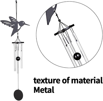 Humming Bird Wind Chime - Garden Wind Chime for Home, Outdoor Waterproof Windchime with Melodic Tones for Patio, Yard Decor, and as a Unique Housewarming Gift
