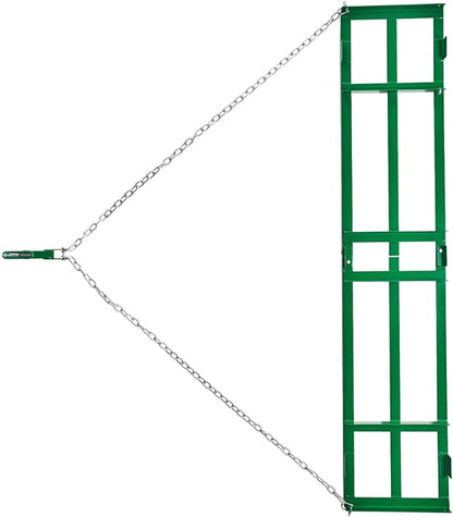 VEVOR Drag Harrow, 8 ft Heavy Duty Tow Behind Drag Harrow with Adjustable Bars & 72 in Chain, Driveway Grader Landscape Rake for ATV, UTV, Tractor, Mower Tow Behind Yard Lawn Leveling Tool