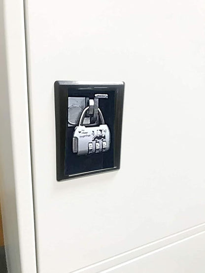 MECOLOR Vertical Single Tier Small Locker with Padlock latche 2 or 3 Compartment Storage for Employee,Home,Office,School,Kids (Full White, P3V)