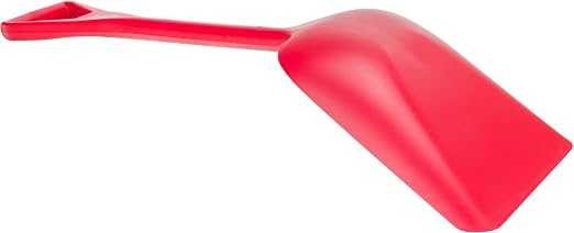 SPARTA 41076EC05 Plastic Sanitary Shovel, Food Safe Plastic Shovel For Commerical Kitchens, 11 Inches, Red