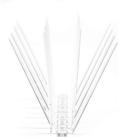 Bird B Gone - EnviroSpike Plastic Anti Bird Spikes (10' Kit) - Humane Deterrent - Stops Pigeons & Birds from Roosting - UV-Stabilized Polycarbonate - for Rooftops, Ledges, Fences, Etc - Made in USA