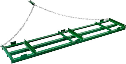 VEVOR Drag Harrow, 8 ft Heavy Duty Tow Behind Drag Harrow with Adjustable Bars & 72 in Chain, Driveway Grader Landscape Rake for ATV, UTV, Tractor, Mower Tow Behind Yard Lawn Leveling Tool