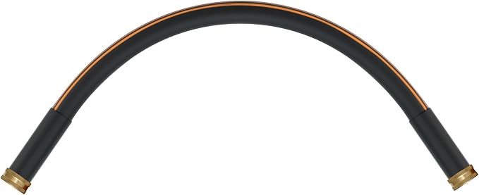 Atlantic 2 ft Female to Female Garden Hose, Black 5/8" Leader Water Hose | Perfect for Hose Reels & Dehumidifiers – with Solid Brass Connectors