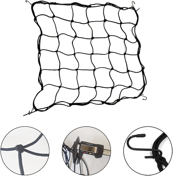 2 Pcs Scrog Net 3x3 FT Trellis Net for Grow Tent Elastic Trellis Netting with Hooks, Loop Tape, Garden Label for Indoor Plant Growing Tents Garden Plant Climbing Plants Support