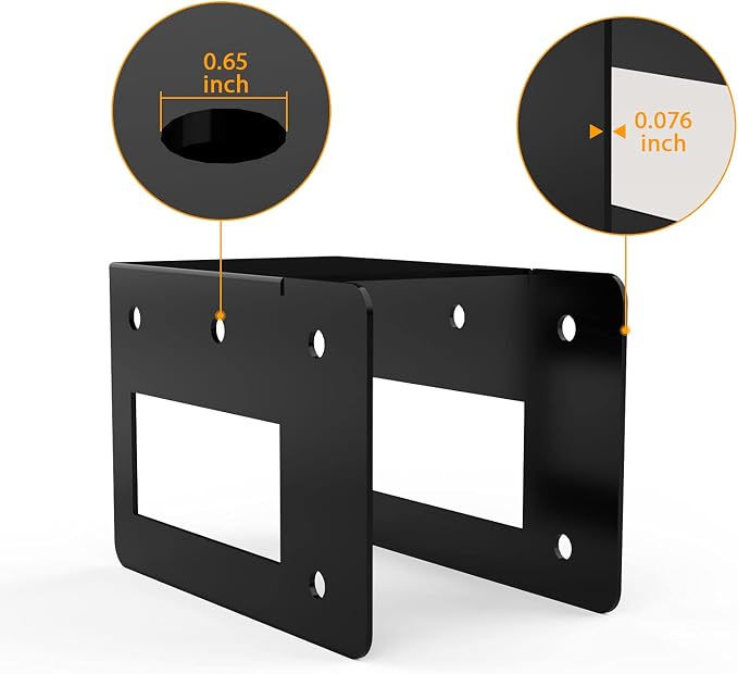 4-Piece Firewood Log Storage Rack Bracket, Adjustable Heavy Duty Powder Coated Steel Holder for DIY Fireplace Wood Storage, Log Holder for Indoor Outdoor Fireplace