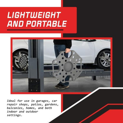 Tire Dolly - 300lb Capacity Wheel Dolly Tire Rack with Swiveling Casters - Rolling Storage Rack for Up to 4 Wheels - Shop Storage by Stalwart