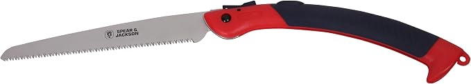 Spear & Jackson 4948PS Razorsharp 12inch Large Folding Pruning Saw, red & blue