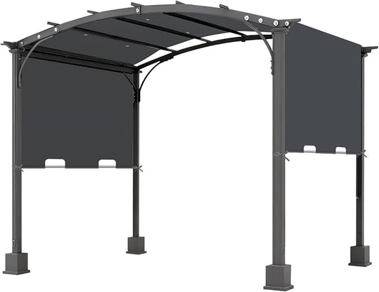 85'' x 208'' Universal Pergola Replacement Cover for Doubleton Steel Pergola L-PG080PST, Waterproof Sunshade Canopy Top for Patio Gazebo, Deck, Porch, Yard, Outdoor Cover Only (Light Gray)