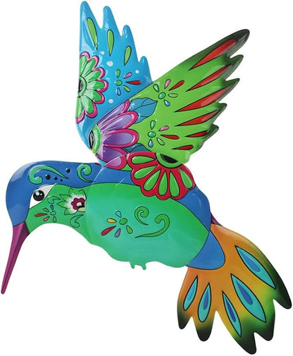 VEWOGARDEN Hummingbird Wall Art, Large Outdoor Metal Hanging Wall Decor for Home Outside Patio Garden Fence Decorations