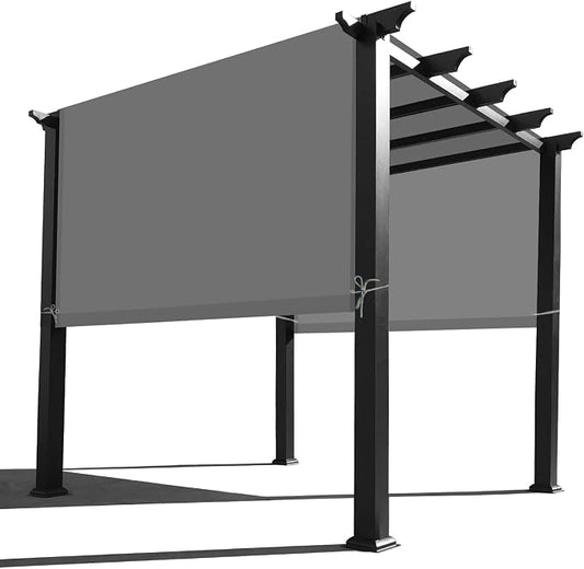 Alion Home Waterproof Pergola Cover - Universal Replacement Canopy (18' L x 8' W, Grey)