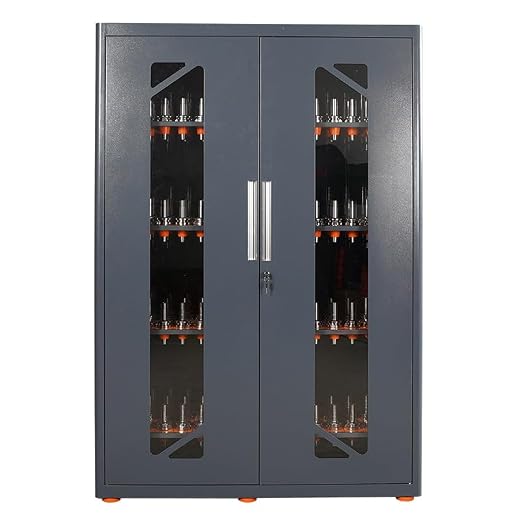 CAT/BT40 Large Capacity CNC Tool Storage Cabinet, CNC Tool Holder Vertical Drawer Cabinet for Warehouse Workshop Factory Garage Machining Centers