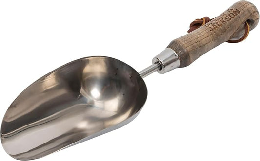 Spear & Jackson 5060SS Traditional Stainless Soil Scoop, 32.5 x 9 x 5 cm, Blue