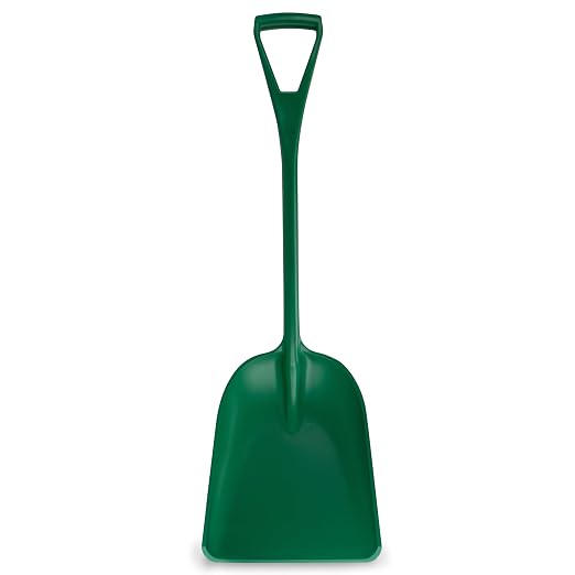 SPARTA Polypropylene Sanitary Shovel, One-Piece Food Handling Scoop, Commercial Kitchen and Bulk Ingredient Transfer Tool, 13.75" x 16.5" Scoop, Green (Pack of 3)