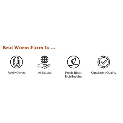 Brut Cow Compost – Nutrient-Rich Composted Cow Manure Organic Soil Amendment – 100% Pure Compost, Additive-Free Fertilizer for Vegetable Gardens, Flowers, Lawns & Indoor Plants – 1 Cubic Ft