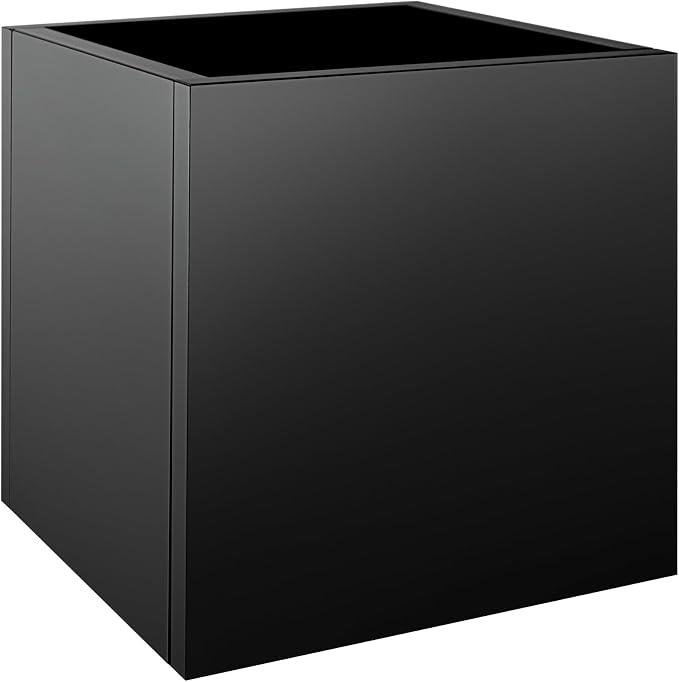Square Metal Planter Box 20"x20"x21", Heavy Duty Galvanized Steel Planter Box Rust Resistant Indoor Outdoor, Cube Steel Planters for Patio, Yard, Porch, Garden, Commercial Residential