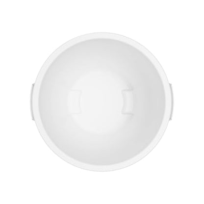 SPARTA Bronco 10 Gallon Trash Can, Thick Polyethylene Bin, NSF Certified Waste Container with Top Handles, Bottom Handholds, Reinforced Base and Stackable, LLDPE, 10 Gallon, White (Pack of 6)