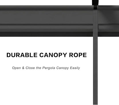 Pergola Shade Cover Replacement Canopy Top Compatible with Home Depot Hampton Bay Pergola Model #GFM00467F - Gray(Canopy Top Only)