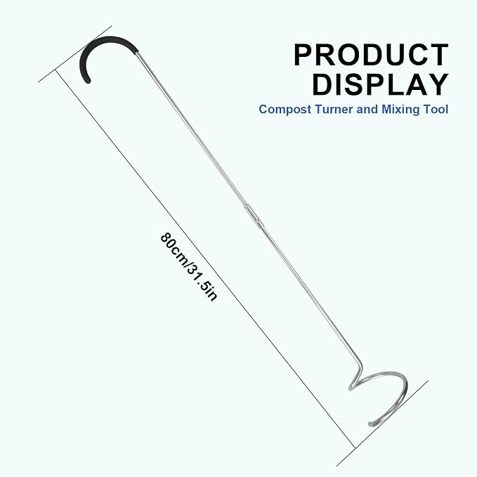 SQUEEZE master Compost Aerator-Compost Turner and Mixing Tool-Garden Aeration Tool