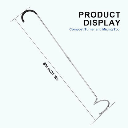 SQUEEZE master Compost Aerator-Compost Turner and Mixing Tool-Garden Aeration Tool