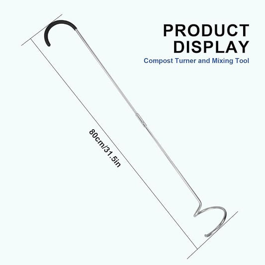 SQUEEZE master Compost Aerator-Compost Turner and Mixing Tool-Garden Aeration Tool