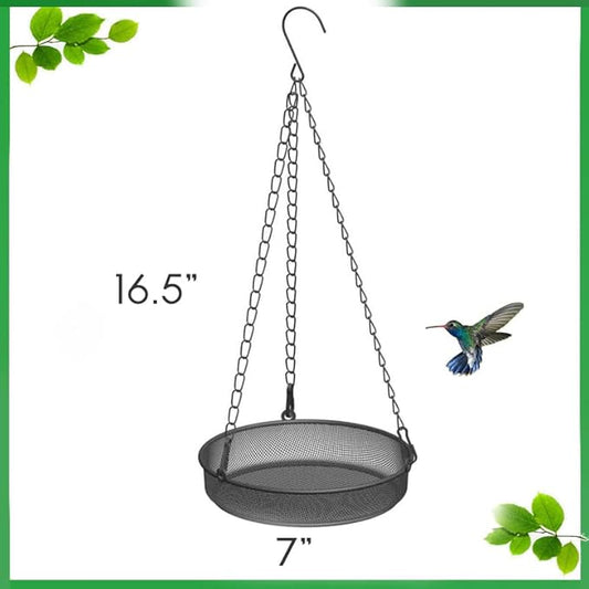 Bird Feeder, Hanging Bird Feeders for Outdoors Metal Mesh Birdfeeder Tray | 3 Pack Original Bird Feeder Tray, Bird Feeder for Outside Hanging Metal Mesh Platform