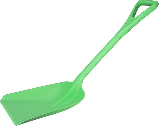 SPARTA 41076EC75 Plastic Sanitary Shovel, Food Safe Plastic Shovel For Commerical Kitchens, 11 Inches, Lime