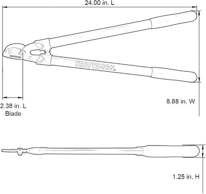 CRAFTSMAN CMXMKIT0170 Tree & Shrub Pruning Set with Bypass Pruning Shears, Bypass Lopper and Folding Pruning Saw