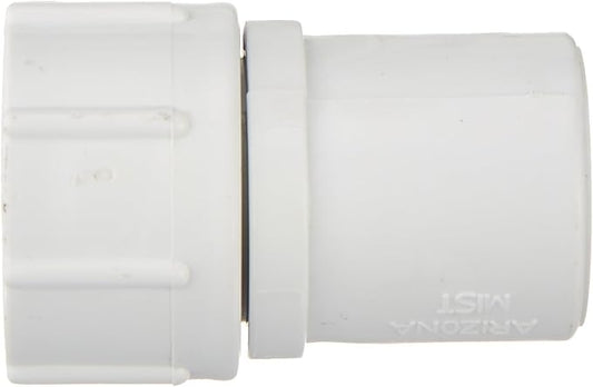 10- Pack 1/2 Inch Slip PVC x 3/4 Inch Female Thread Garden Hose to Pipe Fitting Adapter