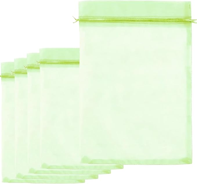 30 Pcs 7.8''×11.8'' Drawstring Fruit Protection Netting Bags, Reusable Garden Netting Bags
