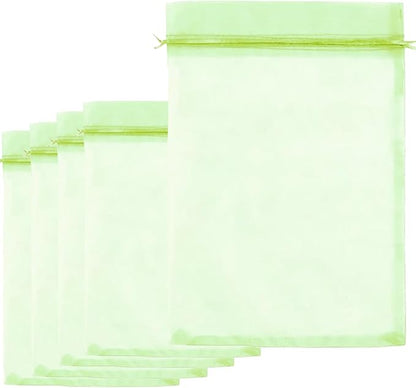 30 Pcs 7.8''×11.8'' Drawstring Fruit Protection Netting Bags, Reusable Garden Netting Bags