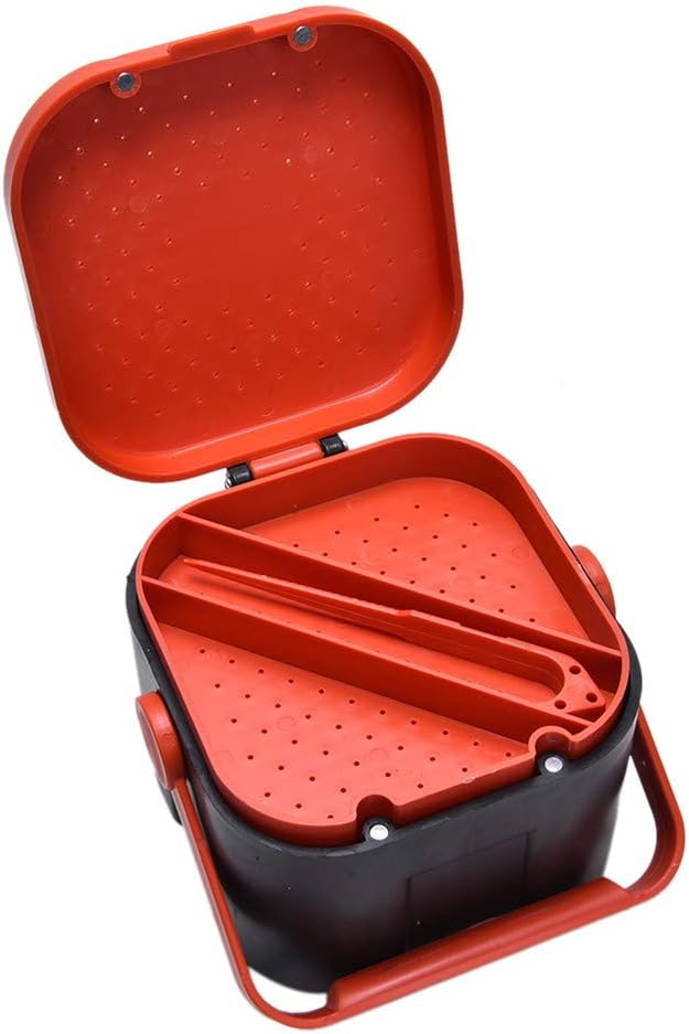 2PCS Worm Bait Holder, Bait Storage Box, Fishing-Accessories Boxes Storage Containers