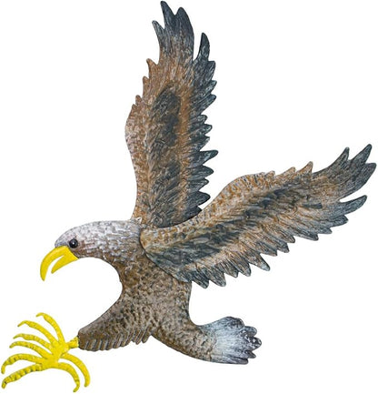 VEWOSTAR Eagle Metal Wall Art for Living Room 23.6”H X 22.4” L Handmade Large Eagle Wall Sculptures Modern Wall Art Hanging Decor for Indoor Outdoor