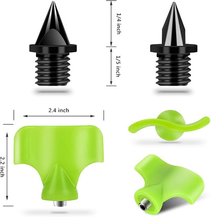 1/4 Inch Track Spikes, 100 Pieces Steel Track Shoe Spikes Replacements and Spike Wrench for Sports Running Track Shoes