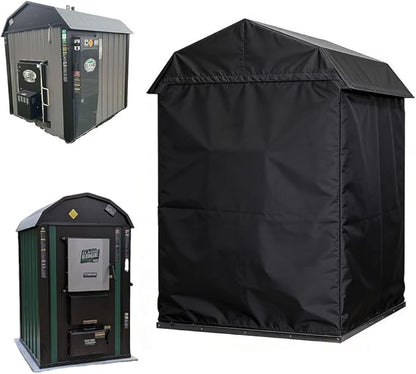 Cover for Storage Shed 600D for Garden Storage Shed and Ssolar Shed and other model Furnace . Heavy Duty 600D Black (M)